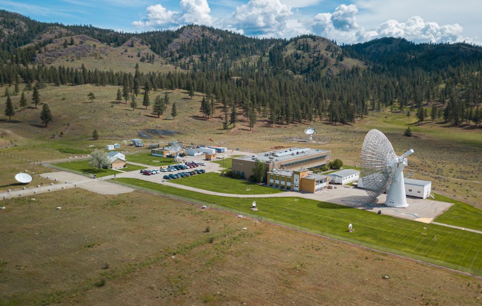 Aerial view of the Dominion Radio Astrophysical Observatory
